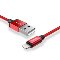 Кабель Lightning to USB MFI Baseus 1 метр Red фото