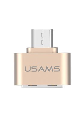 Перехідник Micro-USB to OTG Usams Gold US-SJ009 фото