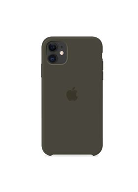 Чохол силіконовий soft-touch ARM Silicone Case для iPhone 11 сірий Dark Olive фото