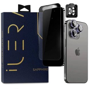 Захисне скло iLera Sapphire Ultra + Glass for iPhone 15 Pro фото