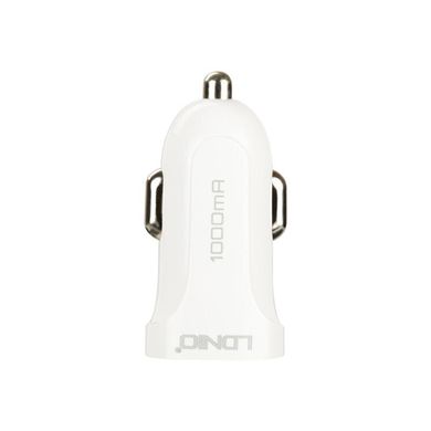 Автомобільний зарядний пристрій LDNIO 1 порт USB 1А АЗП біле White (DL-C17) фото