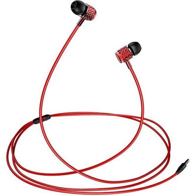Навушники вакуумні Usams EP-38 3.5 Jack з мікрофоном червоні Red фото