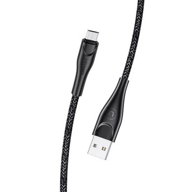 USB Cable Usams US-SJ396 Braided Data U41 MicroUSB Black 2m фото