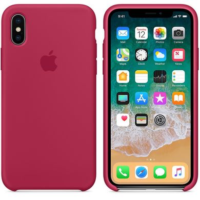 Чохол силіконовий soft-touch ARM Silicone case для iPhone X / Xs краснчий Rose Red фото