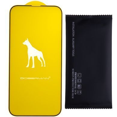 Захисне скло Doberman для iPhone 16 Plus/15 Plus Black фото