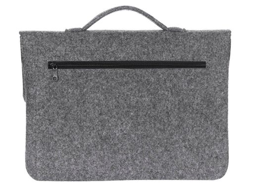 Фетровий чохол-сумка Gmakin для MacBook Air / Pro 13.3 сірий з ручками (GS09) Gray фото