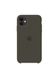 Чехол силиконовый soft-touch ARM Silicone Case для iPhone 11 серый Dark Olive