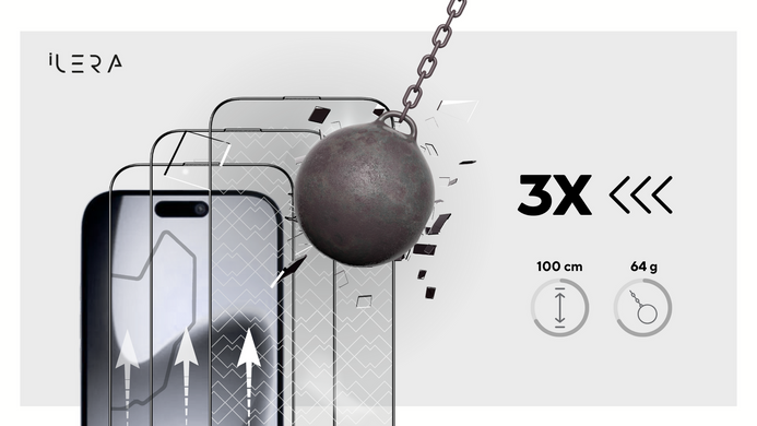 Захисне скло iLera ECO EverGlass for iPhone 17 Pro фото