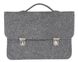 Фетровый чехол-сумка Gmakin для MacBook Air/Pro 13.3 серый с ручками (GS09) Gray