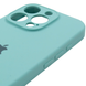 Чохол Silicone Case Full Camera Protective AA для Apple iPhone 15 Pro Marine Green