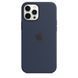 Чохол Silicone Case with Magsafe для Apple iPhone 12/12 Pro Deep Navy AAA