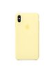 Чохол силіконовий soft-touch Apple Silicone case для iPhone X / Xs жовтий Mellow Yellow фото