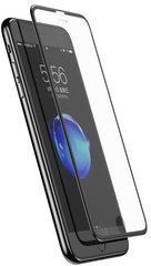 Защитное стекло для iPhone 6/7/8/SE (2020) Baseus 3D Soft Pet (SGAPIPH7S-ZD01) 3D с силиконовой черной рамкой Black фото