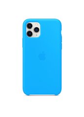 Чохол силіконовий soft-touch RCI Silicone Case для iPhone 11 Pro Max блакитний Ultra Blue фото