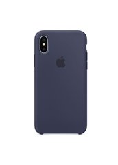 Чохол силіконовий soft-touch RCI Silicone case для iPhone X / Xs синій Midnight Blue фото
