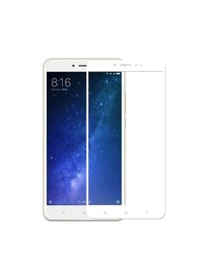 Защитное стекло с рамкой для Xiaomi Redmi Mi Max 2 (white) фото