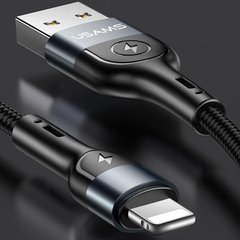 Кабель Lightning to USB Usams US-SJ423 U48 1,2 метра черный Black фото