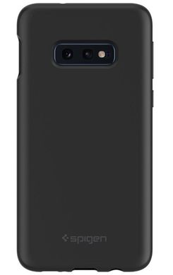Чехол силиконовый Spigen Original Silicone Fit для Samsung Galaxy S10e черный Black фото