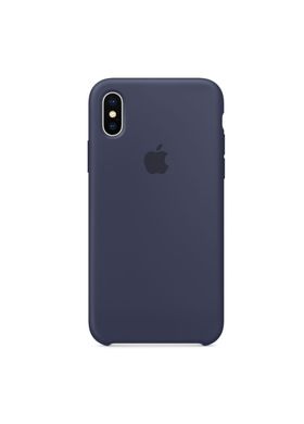 Чохол силіконовий soft-touch RCI Silicone case для iPhone X / Xs синій Midnight Blue фото
