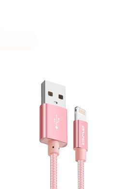 Кабель Lightning to USB Awei CL-988 0,2 метри Rose gold фото