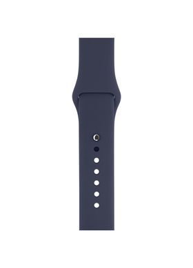 Ремінець Sport Band для Apple Watch 38 / 40mm силіконовий синій спортивний ARM Series 6 5 4 3 2 1 Dark Blue фото