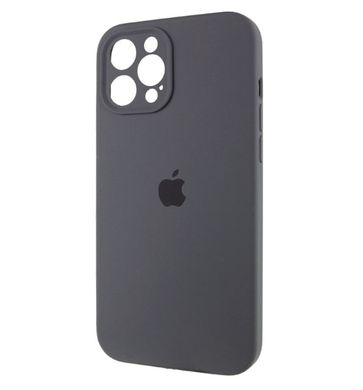 Чохол Silicone Case Full Camera Protective (AA) для Apple iPhone 12 Pro (Сірий / Dark Gray) фото