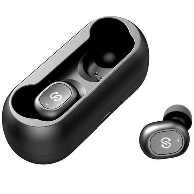 Навушники бездротові вакуумні SoundPeats True Free Bluetooth з мікрофоном чорні Black фото