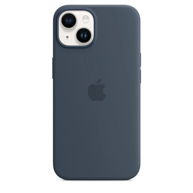 Чохол Silicone Case with Magsafe для Apple iPhone 14 Storm Blue AAA фото