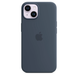 Чохол Apple Silicone case with MagSafe для iPhone 14 Storm Blue AAA