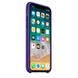 Чохол силіконовий soft-touch ARM Silicone case для iPhone X / Xs фіолетовий Ultra Violet