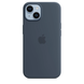 Чохол Apple Silicone case with MagSafe для iPhone 14 Storm Blue AAA