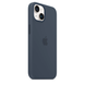 Чохол Apple Silicone case with MagSafe для iPhone 14 Storm Blue AAA