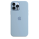 Чехол Silicone Case with Magsafe для Apple iPhone 13 Pro Max Blue Fog AAA