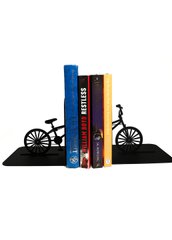 Тримач для книг металевий MetalHomeLab "Велосипед BMX" чорний Black фото