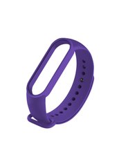 Ремешок для Xiaomi Mi Band 5 силиконовый фиолетовый Purple фото