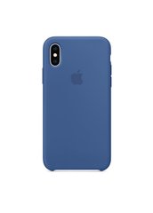 Чохол силіконовий soft-touch Apple Silicone case для iPhone X / Xs синій Delft Blue фото