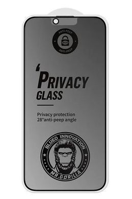 Захисне 2.5D скло Blueo Full Cover Anti-Peep Matte для Apple iPhone 14 Pro Black фото