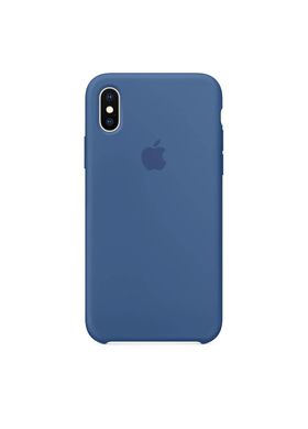 Чехол силиконовый soft-touch ARM Silicone case для iPhone X/Xs голубой Light Blue фото