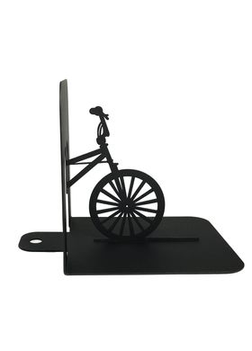 Держатель для книг металлический MetalHomeLab "Велосипед BMX" черный Black фото