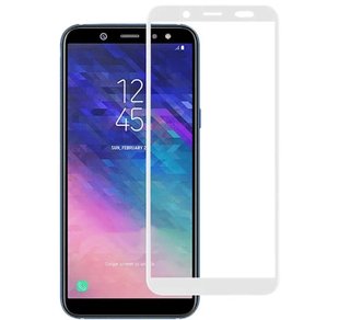 Защитное стекло с рамкой для Samsung A6Plus(white) фото