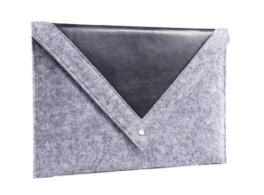 Фетровый чехол-конверт Gmakin для Macbook New Air 13 (2018-2020) серый (GM24-13New) Gray фото
