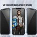 Захисне 2.5D скло Blueo Full Cover Anti-Peep Matte для Apple iPhone 14 Pro