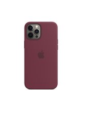 Чохол силіконовий soft-touch Apple Silicone case для iPhone 12 Pro Max червоний Plum фото