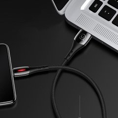 Кабель Lightning to USB Usams US-SJ303 1,2 метра чорний Black фото