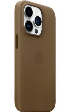 Чехол Leather Case with Magsafe для Apple iPhone 15 Pro Indigo Blue AAA фото