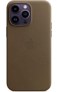 Чехол Leather Case with Magsafe для Apple iPhone 15 Pro Indigo Blue AAA фото
