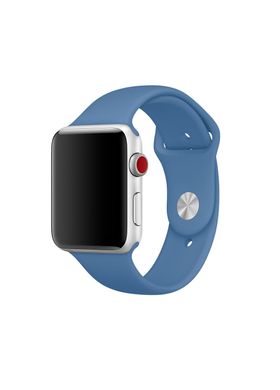 Ремешок Sport Band для Apple Watch 38/40mm силиконовый синий спортивный size(s) ARM Series 5 4 3 2 1 Azure фото