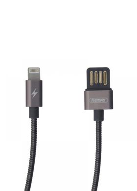 Кабель USB Lightning Remax RC-080i в металевій оплетке Black фото