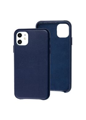 Чохол шкіряний ARM Leather Case для iPhone 11 синій Midnight Blue фото