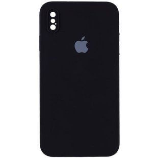 Чохол Silicone Case Full Camera Protective для Apple iPhone XS/X Black фото